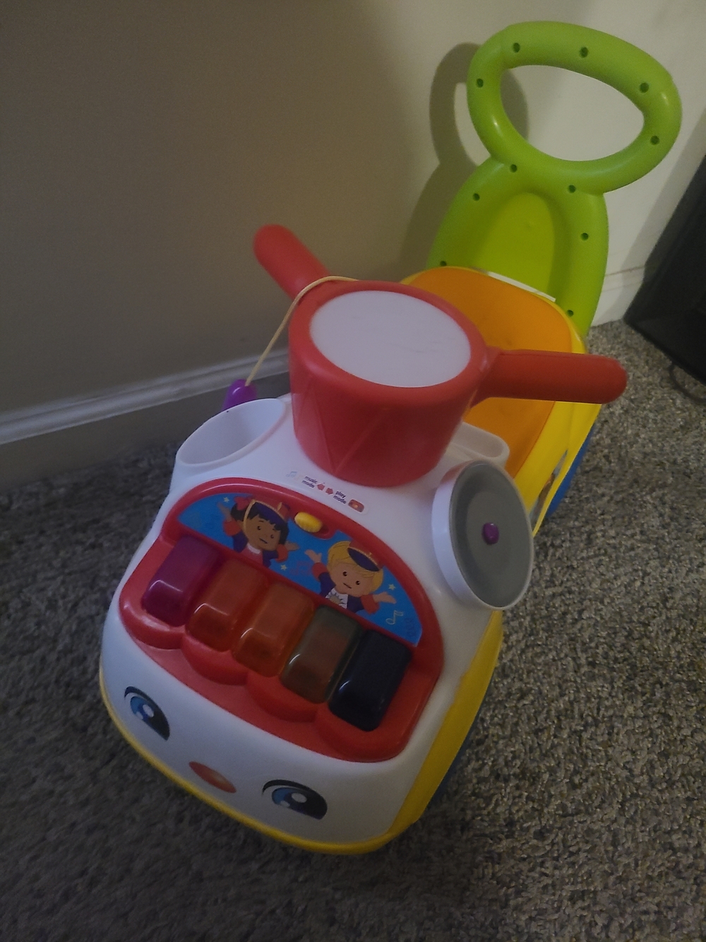 Little People Kids Ride-On Musical Scooter Toy - Multicolor